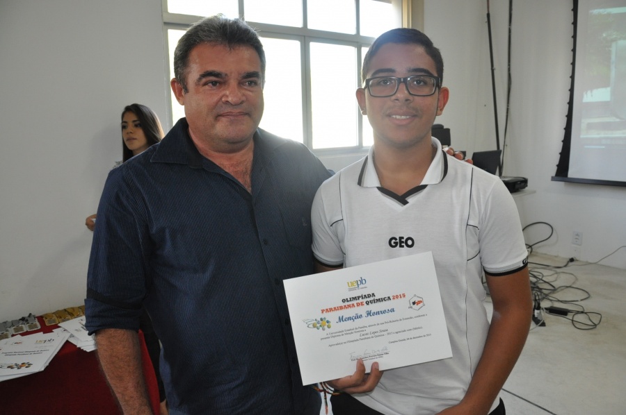 Premiação da Olimpíada Paraibana de Química 2015