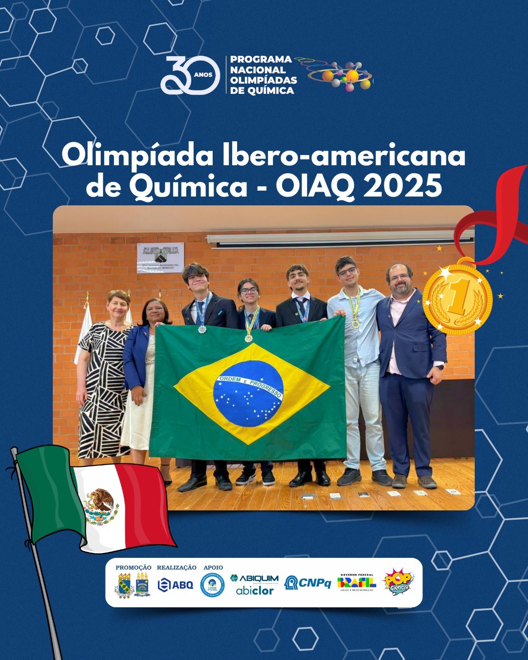 Estudantes brasileiros conquistam medalhas na Olimpíada Ibero-Americana de Química 2025