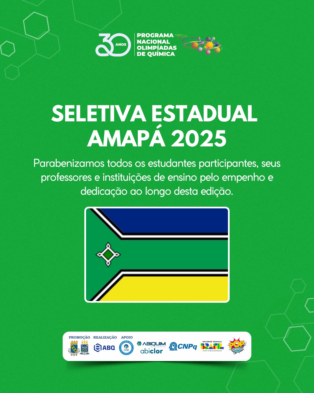 RESULTADO DA OLIMPÍADA AMAPAENSE DE QUÍMICA 2025