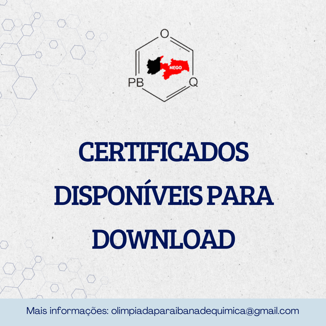 Certificados e menções honrosas da OPBQ 25