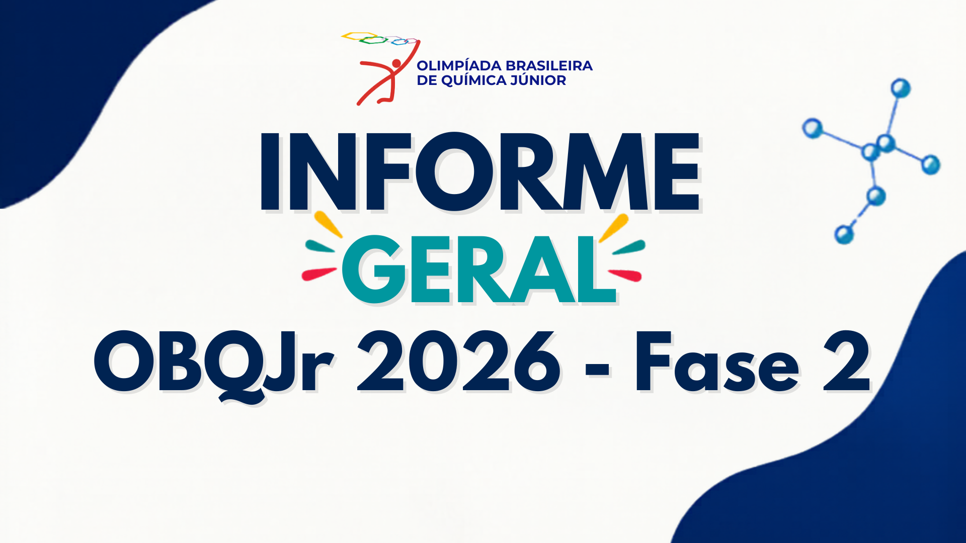 Segunda fase da OBQ Jr. 2026 acontece em 21 de agosto