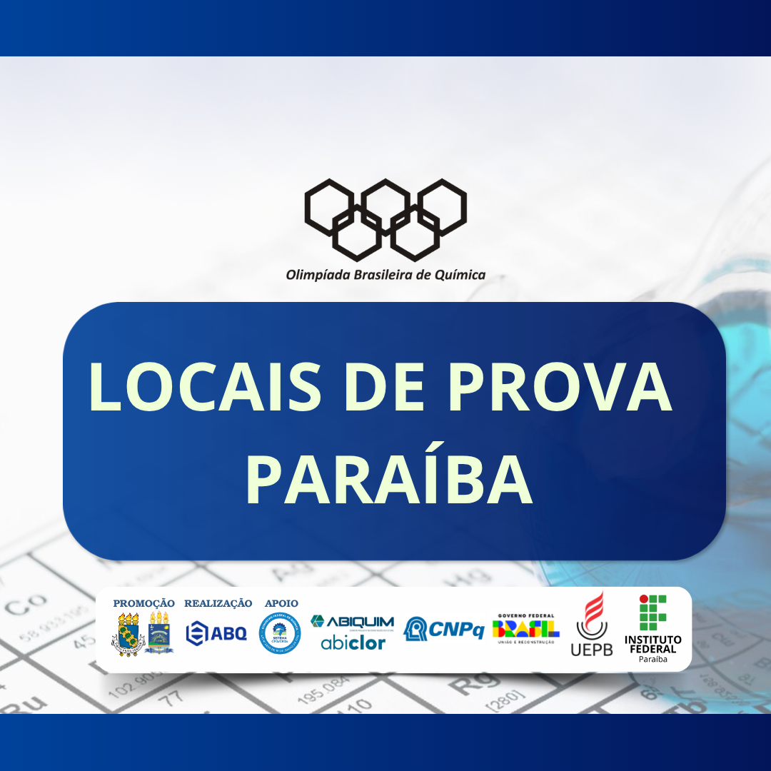 Locais de prova OBQ 2026
