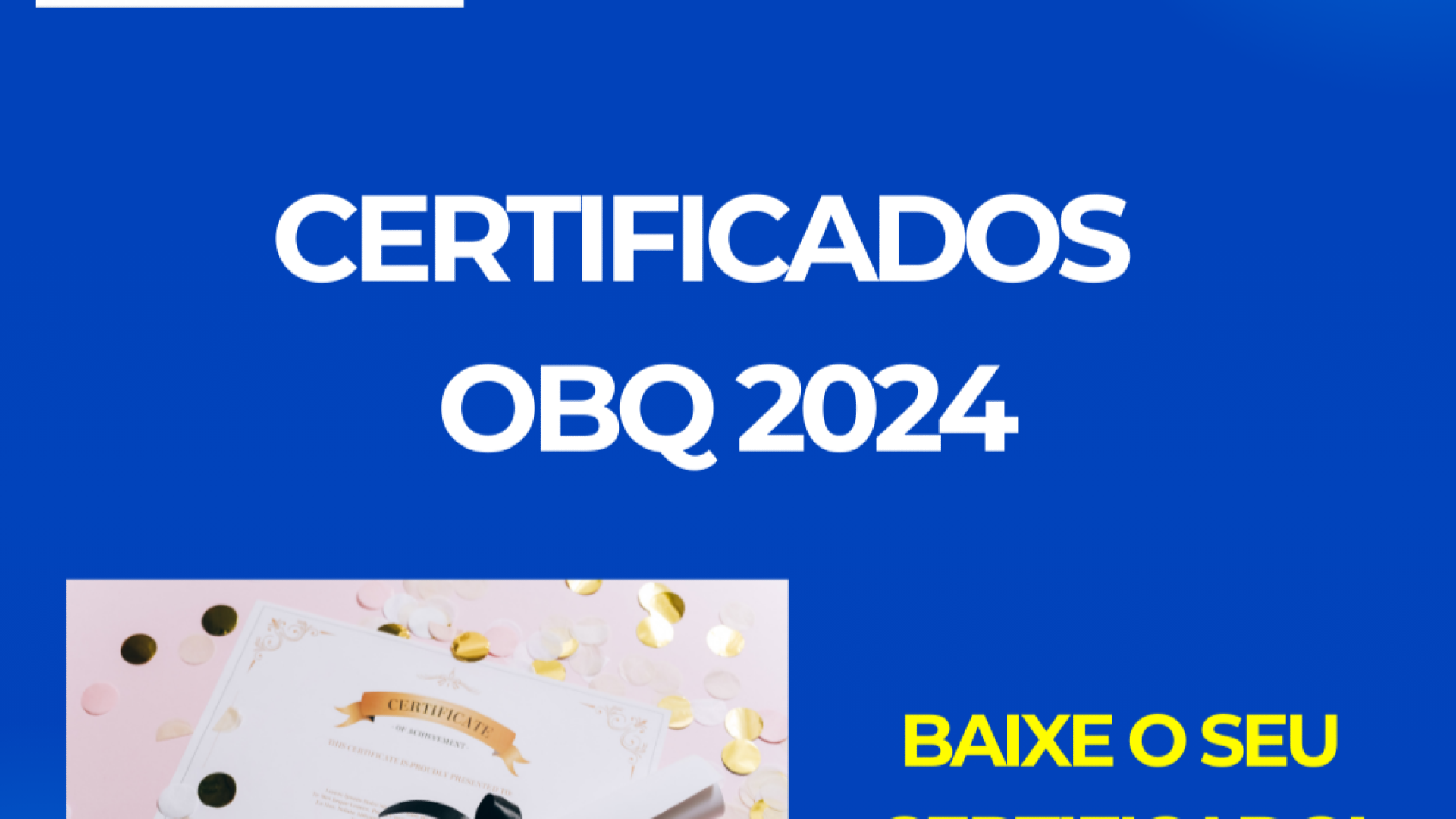 Certificados OBQ 2024