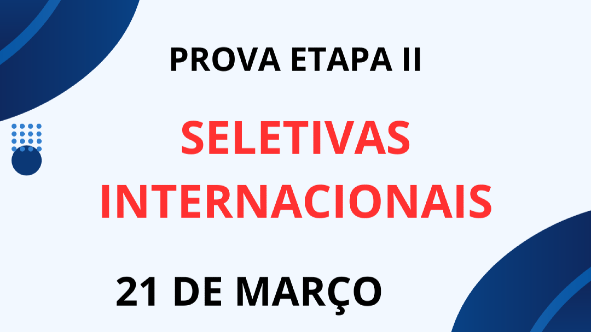 Regulamento da Seletiva Internacional do PNOQ